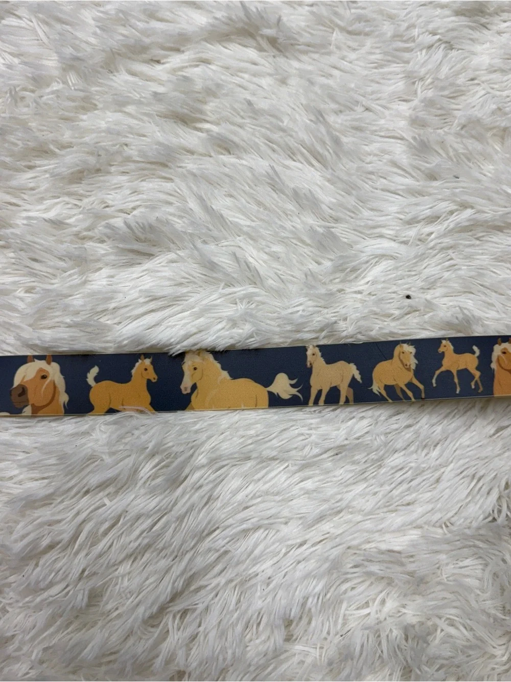 Women’s 45” Blue Palomino Horse Pattern C4 Equestrian Horseback Riding Belt